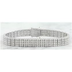 7.10 CTW Diamond 18K White Gold Bracelet