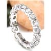 Image 3 : 3.20 CTW Natural Diamond 14K Solid White Gold Ring