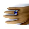 Image 5 : 5.96 CTW Natural Tanzanite 14K Solid White Gold Diamond Ring