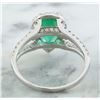 Image 3 : 2.65 CTW Emerald 18K White Gold Diamond Ring