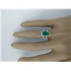 Image 5 : 2.65 CTW Emerald 18K White Gold Diamond Ring