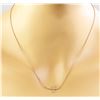 Image 3 : 0.15 CTW Diamond 18K Rose Gold Cross Bar Necklace