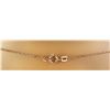Image 4 : 0.15 CTW Diamond 18K Rose Gold Cross Bar Necklace