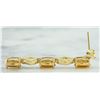 Image 3 : 2.65 CTW Citrine 18K Yellow Gold Diamond Earrings