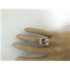 Image 5 : 7.10 CTW Morganite 14K White Gold Diamond Ring