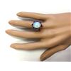Image 4 : 4.51 CTW Natural Opal And Amethyst Ring In 14k Yellow Gold