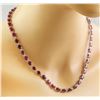 Image 2 : 46.80 CTW Ruby 14K White Gold Diamond Necklace