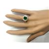 Image 4 : 2.90 CTW Natural Emerald And Diamond Ring In 18K Yellow Gold