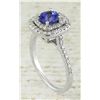 Image 3 : 1.30 CTW Tanzanite 14K White Gold Diamond Ring