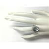 Image 4 : 4.48 CTW Natural Aquamarine And Diamond Ring In 18K Solid White Gold