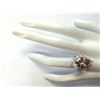 Image 4 : 6.16 CTW Natural Peach Morganite And Diamond Ring In 18K Solid White Gold