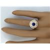 Image 5 : 2.10 CTW Natural Sapphire 18K Solid Yellow Gold Diamond Ring