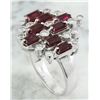 Image 3 : 3.30 CTW Ruby 18K White Gold Diamond Ring
