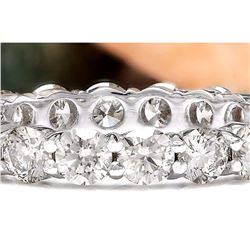 3.20 CTW Natural Diamond 18K Solid White Gold Ring