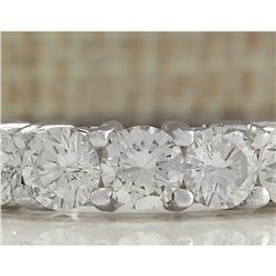 2.56 CTW Natural Diamond Ring In 18K Solid White Gold