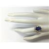 Image 4 : 5.37 CTW Natural Blue Tanzanite And Diamond Ring 18K Solid Yellow Gold