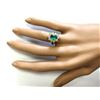 Image 4 : 2.30 CTW Natural Emerald And Diamond Ring In 14k Yellow Gold