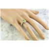 Image 5 : 1.95 CTW Peridot 14K White Gold Diamond Ring
