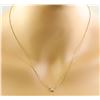 Image 3 : 0.10 CTW 14K Yellow Gold Diamond Necklace