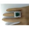 Image 5 : 6.50 CTW Emerald 18K White Gold Diamond Ring