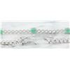 Image 2 : 4.03 CTW Emerald 14K White Gold Diamond Bracelet