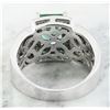 Image 4 : 3.06 CTW Emerald 18K White Gold Diamond Ring
