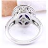 Image 3 : 5.24 CTW Natural Tanzanite 14K Solid White Gold Diamond Ring