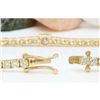 Image 2 : 4.75 CTW Natural Diamond 18K Solid Yellow Gold Bracelet