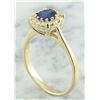 Image 5 : 0.72 CTW Sapphire 14K Yellow Gold Diamond Ring