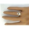 Image 5 : 3.70 CTW Natural Aquamarine 14K Solid Yellow Gold Diamond Ring