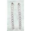 Image 2 : 2.00 CTW 18K White Gold Diamond Hoop Earrings