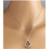 Image 3 : 13.42 CTW Natural Morganite And Diamond Pendant In 18K Solid White Gold