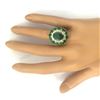 Image 5 : 6.97 CTW Natural Emerald 18K Solid Yellow Gold Diamond Ring