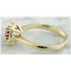 Image 4 : 0.72 CTW Ruby 18K Yellow Gold Diamond Ring