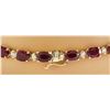 Image 4 : 46.40 CTW Ruby 14K Yellow Gold Diamond Necklace