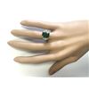 Image 4 : 5.15 CTW Natural Emerald And Diamond Ring In 14k Yellow Gold