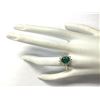 Image 4 : 2.35 CTW Natural Emerald And Diamond Ring 18K Solid Yellow Gold