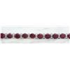 Image 3 : 14.00 CTW Ruby 18K White Gold Diamond Bracelet