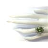 Image 4 : 4.97 CTW Natural Green Peridot And Diamond Ring 14K Solid White Gold
