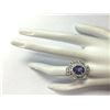 Image 4 : 4.97 CTW Natural Tanzanite And Diamond Ring 18K Solid White Gold