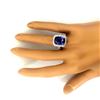 Image 5 : 7.96 CTW Natural Tanzanite 18K Solid White Gold Diamond Ring