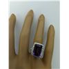 Image 6 : 7.09 CTW Amethyst 14K White Gold Diamond Ring