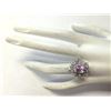Image 4 : 5.01 CTW Natural Kunzite And Diamond Ring In 18K White Gold