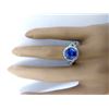 Image 5 : 3.80 CTW Natural Tanzanite 14K Solid White Gold Diamond Ring