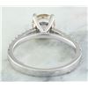 Image 3 : 1.30 CTW Morganite 14K White Gold Diamond Ring