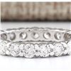 Image 1 : 2.40 CTW Natural Diamond Ring In 18K White Gold