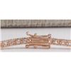 Image 2 : 5.01CTW Natural Diamond Bracelet In 18K Rose Gold