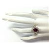 Image 4 : 3.16 CTW Natural Ruby And Diamond Ring In 14k Yellow Gold