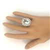 Image 6 : 10.04 CTW Natural Aquamarine 14K Solid White Gold Diamond Ring
