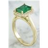Image 3 : 2.30 CTW Emerald 14K Yellow Gold Diamond Ring